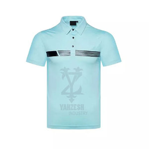 เสื้อโปโลผ้าฝ้าย100% สำหรับผู้ชายเสื้อโปโลผ้าคอตตอนพิมพ์ลายเสื้อ2023ระบายอากาศได้ตามสั่ง - Product Image 1