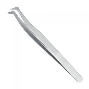 Pinzas de Alta Calidad para Extensiones de Pestañas, Punta Curva, Recubrimiento Dorado, Pinzas de Belleza para Pestañas - Product Image 2