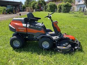 Tondeuse autoportée Orange à transmission intégrale, à essence, avec siège et roues pivotantes, tondeuse professionnelle pour jardin - Product Image 4