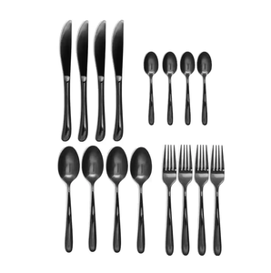 Precio al por mayor, cantidades a granel, vajilla de acero con espejo, cuchara, 4 piezas, logotipo de Color personalizado, cuchara de boda de hotel de lujo - Product Image 3