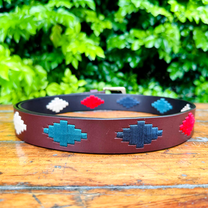 เข็มขัดโปโลด้ายไนล่อนรีไซเคิลแนววินเทจพร้อมหมุดทองเหลืองสำหรับหัวเข็มขัดหนังแท้สไตล์ลำลองดีไซน์แบบอาร์เจนตินา - Product Image 4