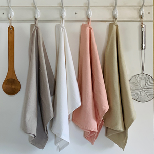 Textiles rayés imprimés personnalisés Design maison cuisine 100% coton biologique Gots certificat conception populaire nettoyage torchons ensemble - Product Image 2