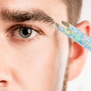 Outil professionnel de haute beauté OEM pince à épiler à sourcils pointe pointue en acier inoxydable écologique léger réutilisable Logo personnalisé - Product Image 2