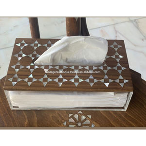 Haute qualité os incrustation Rectangle serviette boîte à mouchoirs nouveau bois à la mode et porte-papier pour cuisine bas prix - Product Image 1