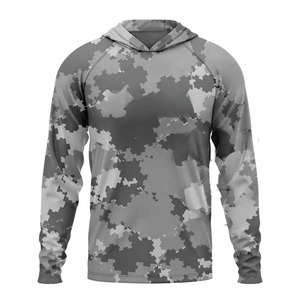 Otoño e invierno, nuevo suéter de lana de camuflaje grande, Sudadera con capucha con cordón deportivo relajado suelto para hombre - Product Image 5