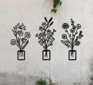 Decoración de pared de hoja de Metal de bajo precio para sala de estar TV sofá Fondo pared porche colgante artes y manualidades decoración del hogar moderna - Product Image 6