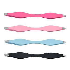 Nouvelle pince à épiler pour les cheveux des sourcils, poignée confortable, logo personnalisé, pince à épiler imprimée avec revêtement en papier fantaisie, pointe pointue - Product Image 5