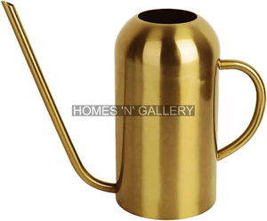 บัวรดน้ำสีทองทำจากโลหะสแตนเลสสำหรับใช้ในบ้านในร่ม - Product Image 2