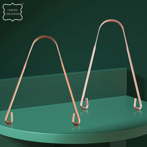 Nettoyage de la bouche en métal Brosse de nettoyage de la langue buccale Outils de soins d'hygiène buccale Grattoir à langue en cuivre en acier inoxydable pour adulte - Product Image 6