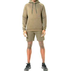 Conjunto de Sudadera con Capucha y Pantalones Deportivos de Felpa de Primera Calidad para Gimnasio y Fitness, 100% Algodón, Ropa Deportiva Transpirable para Hombre - Product Image 5