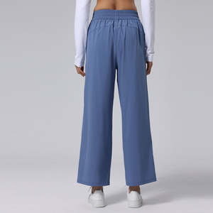 Loose Pants Full Length Casual Women's <b>Trousers</b> Comfort Polyester Material with Trendy Design - Product Image 4