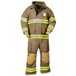 Traje de bombero de alta calidad, uniforme de bomberos ignífugo, gran oferta, ropa de extinción de incendios, poliéster, algodón, Color personalizado - Product Image 5