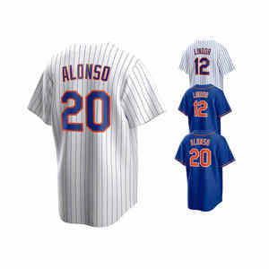 2025 nuevas camisetas de béisbol americanas cosidas Nueva York 12 Francisco Lindor 20 Pete-Alonso - Product Image 4