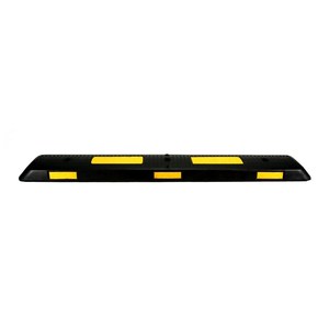 Barrière de circulation en caoutchouc 110x14x5 cm avec bouton de séparation routière – Type de produit - Product Image 3