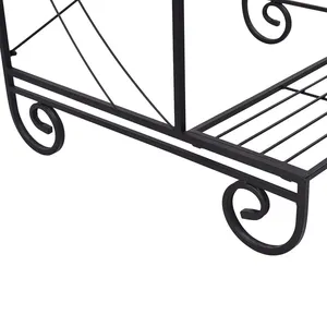 Étagère de présentation de jardin en métal à 3 niveaux pour pots de fleurs et jardinières Qualité supérieure et design élégant - Product Image 3