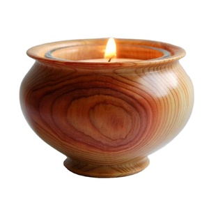 Portavelas de madera decorativo para el hogar de diseño elegante, portavelas de madera de olivo de primera calidad a un precio asequible - Product Image 1