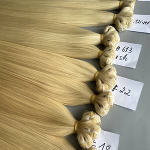 New Popular <b>Seamless</b> Remy Genius <b>Hair</b> Weft <b>Extensions</b> Vietnam's Top Human <b>Hair</b> with Free Shedding in Wave Style - Product Image 2