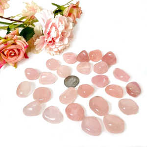 Pierres Roulées en Quartz Rose Naturel en Gros, Sculptées, Lisses et Polies, Cristal Rose pour l'Amour, l'Énergie de Guérison, l'Artisanat, les Chakras et les Cadeaux - Product Image 4