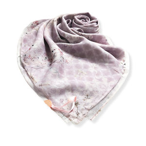 Diseño conveniente Reiko Series Impresión digital Hijab Manga corta Bufanda de algodón ligero Elegante Lila Ajuste para la primavera musulmana - Product Image 2