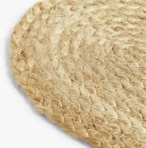 Napperon coeur en jute naturelle cadeau Saint Valentin le plus vendu napperons de chargeur tissés articles de cuisine en gros de l'Inde - Product Image 6