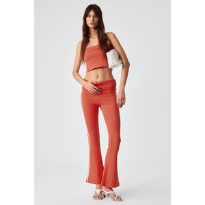 ETHIQUET BURGE Top bustier ajustado sin mangas y sin cuello con ribete a rayas para mujer - Product Image 2
