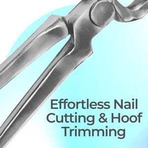 Herramienta de herrador recubierta de pezuña de alta calidad para el cuidado de pezuñas en acabado opaco Bordes de corte afilados en diferentes tamaños Pinza de pezuña - Product Image 3