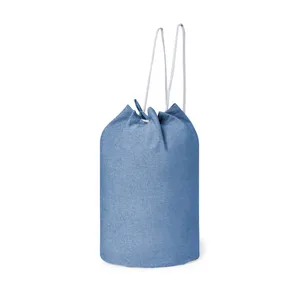 Borsa Bandam in Cotone Riciclato Sostenibile per Zaini Sportivi Promozionali con Coulisse - Product Image 1