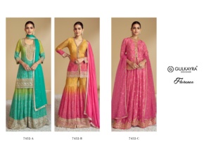 美しいパキスタンの<span class=keywords><strong>Salwar</strong></span> Kameez女性のための重い刺繍されたスーツDupatta伝統的な民族服パーティーと結婚式 - Product Image 4