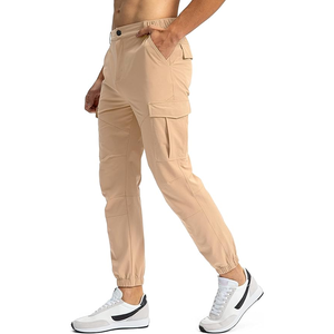 Respirant homme pantalon Joggers pantalon hommes décontracté Cargo pantalon taille élastique cordon conique pantalons de survêtement - Product Image 2