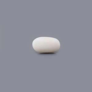 Coral blanc, diamant facetté de 3,94 carats, pierre précieuse polie, traitée thermiquement, saphir sur mesure, effet de changement de couleur, ovale étoilé - Product Image 1