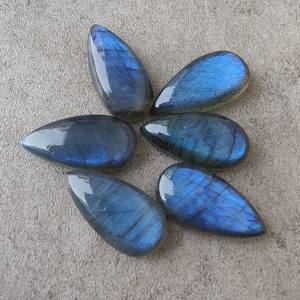 สร้อยคอลาบราดอไรต์ธรรมชาติจากมาดากัสการ์ขนาด4x6มม. ถึง20x30มม. ปรับขนาดให้เรียบอัญมณีทรงหลวมสำหรับทำมือ - Product Image 5