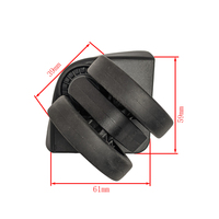 Roue universelle pour bagages à tige télescopique, roue en TPU pour valise souple, roue d'angle pour cartable, fabricant de roues personnalisées