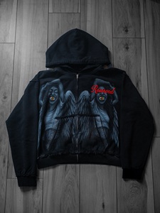 Personnalisé Nouvelle Tendance Rétro Vintage Lavé Épais Coton À Capuche Sérigraphie Hommes Poids Lourd Pull À Capuche Surdimensionné - Product Image 4