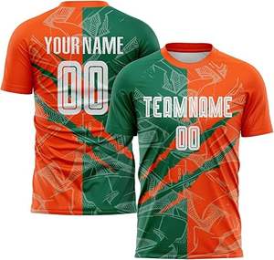 ชุดกีฬาฟุตบอลสำหรับผู้ชายเสื้อเจอร์ซีย์ฟุตบอลเยาวชนออกแบบได้ตามต้องการพร้อมโลโก้และตัวเลข - Product Image 2