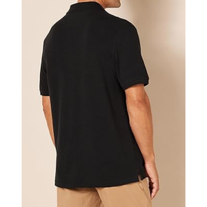 Polo de manga corta para hombre, corte ajustado, de algodón piqué, camiseta clásica con cuello para uso diario y ocasiones informales elegantes - Product Image 3