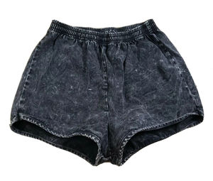 Short léger lavé à l'acide imprimé de logo personnalisé, vêtements de rue surdimensionnés, nouveauté de grande taille pour la saison d'automne - Product Image 3