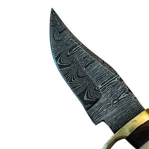 Artisan Damas Acier Skinner Couteau Personnalisé Fait À La Main Poli Haute Qualité Damas Lame Pleine Tang Poignée Élégante - Product Image 5