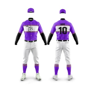 Uniforme de Béisbol Personalizado y Transpirable para Hombre, Diseño Sublimado, Uniforme de Softbol con Botones para Jóvenes, Servicio OEM y ODM - Product Image 3