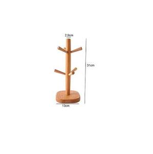Wholesale Manufacture Wood <b>Mug</b> Holder Rack Table Top Item Decorative Conner Piece Wooden <b>Mug</b> Holder Tree - Product Image 4