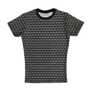 Camiseta de fútbol americano de compresión hecha en 220 GSM tela elástica transpirable entrenamiento Top de entrenamiento para hombres - Product Image 1