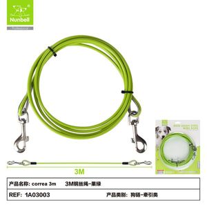 Guinzaglio per Animali CORREA 3m, Collare per Cani in Filo d'Acciaio - Product Image 1