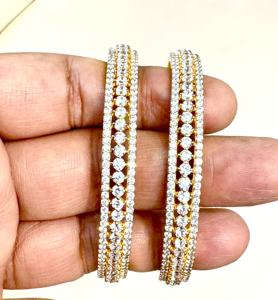 กำไลข้อมือเงินแท้ 925 ชุบโรเดียม ประดับมอสซาไนต์ทรงบริลเลียนท์คัต แบบหนามเตย สไตล์วินเทจ สำหรับงานแต่งงาน - Product Image 6