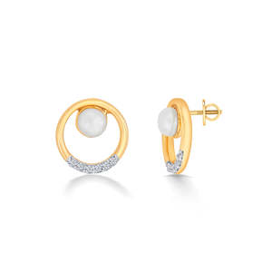 Pendientes de Aro con Diamantes de Corte Esmeralda en Oro de 14k, Oro Rosa, Oro Blanco o Oro Amarillo - Joyería de Compromiso Moderna - Product Image 4