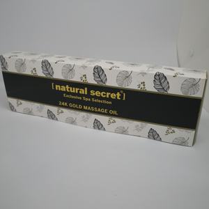 Cajas de Papel Bristol de 350 g/m² Impresas con Offset Personalizadas con Laminación Mate, Recubrimiento UV y Relieve para Aceite de Masaje - Product Image 1