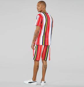 Ensemble d'été en tissu 100% coton T-shirts et shorts pour hommes Ensembles courts décontractés personnalisés - Product Image 5