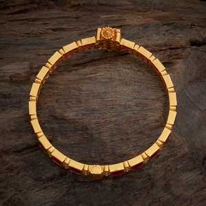 Bracelet jonc géométrique en argent fin avec sertissage clos pour mariage féminin - 167530 - Product Image 2