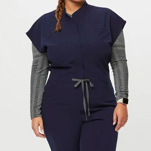 Active Fit Scrubs Ensembles d'uniformes avec conception conique à manches courtes et col montant ferme pour les longs quarts de travail - Product Image 6