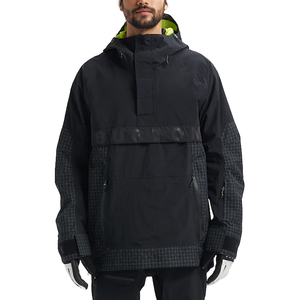 Veste anorak à bloc de couleur personnalisée pour femmes col montant en nylon/polyester vestes de couleur personnalisables en gros pour femmes - Product Image 4