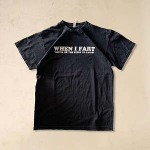 เสื้อยืด When I Fart Fitness ทรงหลวม ผ้าฝ้ายพรีเมียม 100% ลายพิมพ์แบบเรียบ หมายเลขรุ่นเสื้อยืดพิมพ์ลาย - Product Image 1