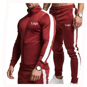 Conjuntos de ropa deportiva personalizada para hombre, nueva moda, chándal deportivo ajustado, poliéster transpirable con logotipo para la temporada de invierno - Product Image 6